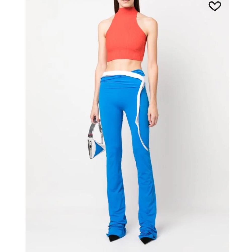 Ottolinger contrasting strap flared pants M